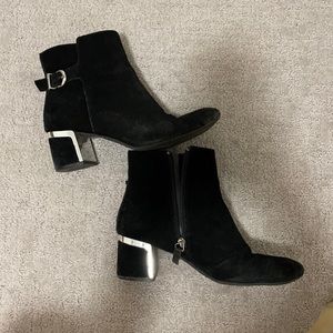 DKNY black heeled booties